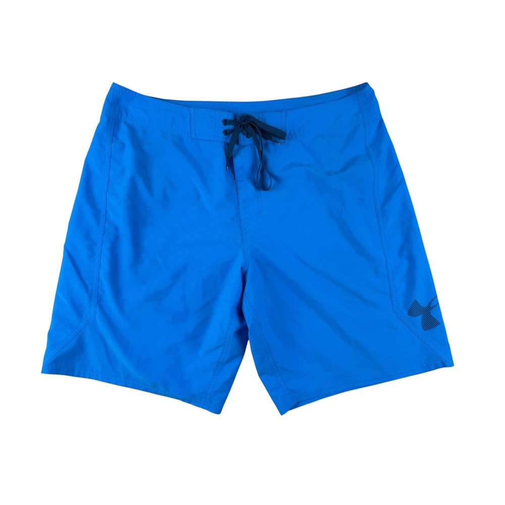 Under Armour Storm1 Board Shorts Blue HeatGear Swim Trunks Size 40
